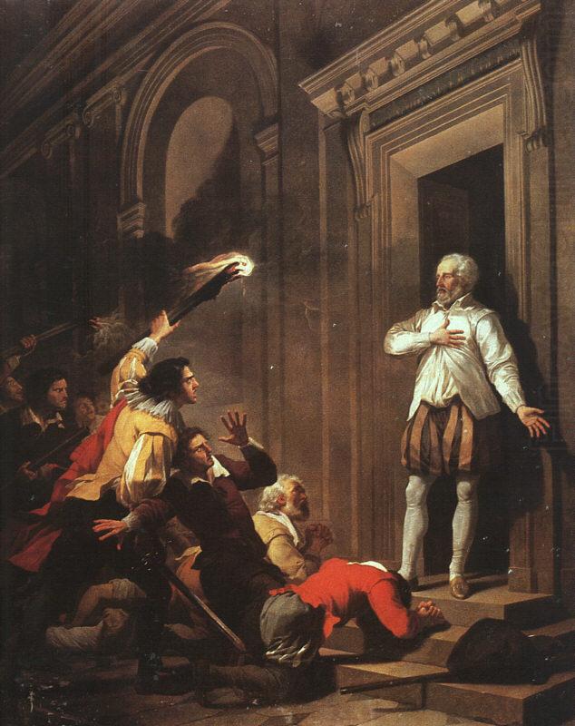 Death of Admiral de Coligny, Joseph Benoit Suvee